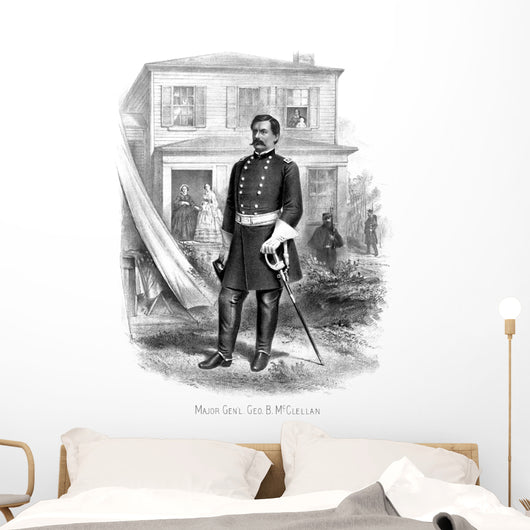 Vintage Civil War Print Wall Decal