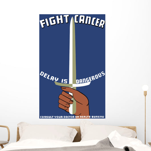 Vintage Wpa Propaganda Poster Wall Decal Design 2