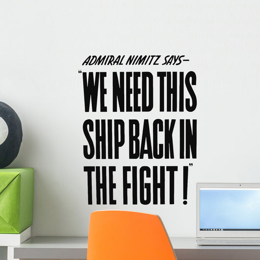 Vintage World War Ii Wall Decal Design 7