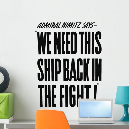 Vintage World War Ii Wall Decal Design 7