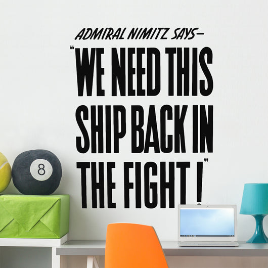 Vintage World War Ii Wall Decal Design 7