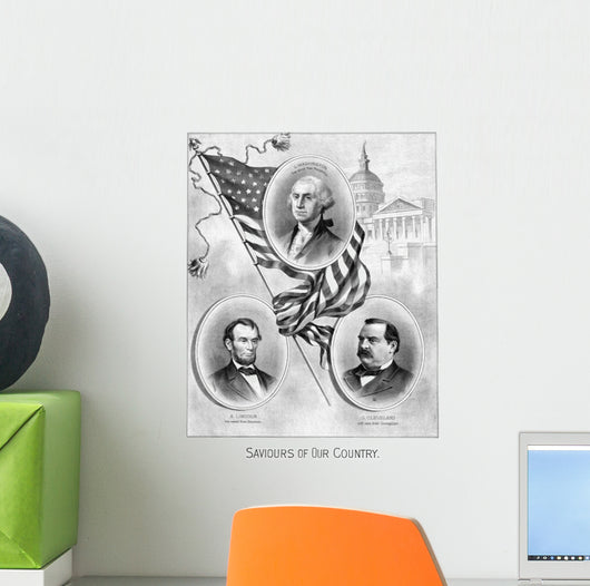 Digitally Restored Vintage American Wall Decal