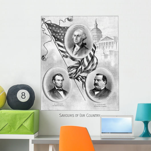 Digitally Restored Vintage American Wall Decal