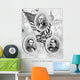 Digitally Restored Vintage American Wall Decal