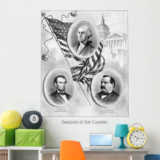 Digitally Restored Vintage American Wall Decal