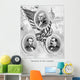 Digitally Restored Vintage American Wall Decal