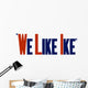 Vintage Election Poster for Wall Decal