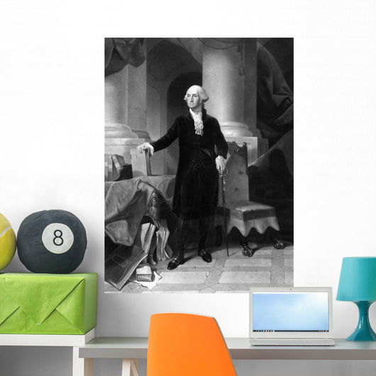 Vintage American History Print Wall Decal
