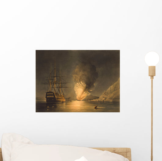 Vintage Print Featuring Explosion Wall Decal