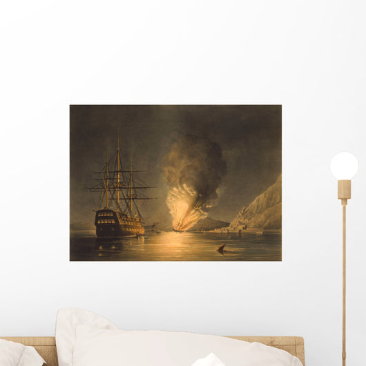 Vintage Print Featuring Explosion Wall Decal