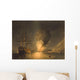 Vintage Print Featuring Explosion Wall Decal