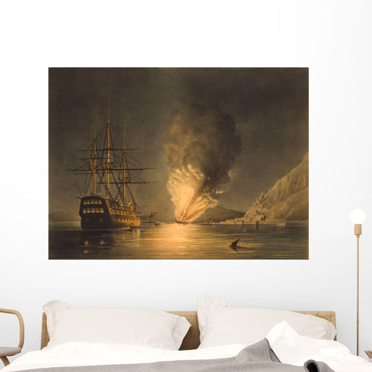 Vintage Print Featuring Explosion Wall Decal