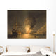 Vintage Print Featuring Explosion Wall Decal