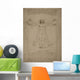 Leonardo Da Vinci's Vitruvian Wall Decal