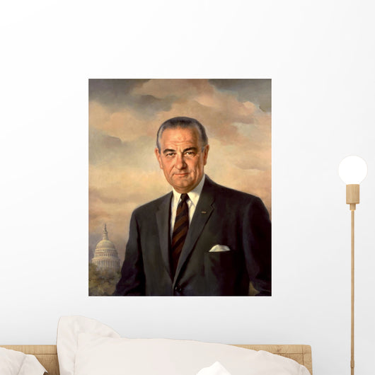 Presidential Portait Lyndon Baines Wall Decal