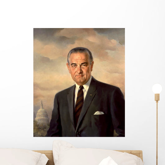 Presidential Portait Lyndon Baines Wall Decal
