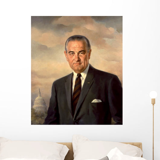 Presidential Portait Lyndon Baines Wall Decal