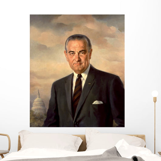 Presidential Portait Lyndon Baines Wall Decal