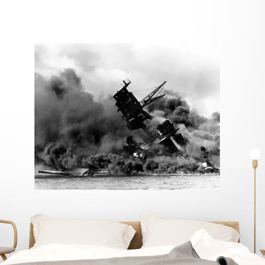 Uss Arizona Burning after Wall Decal