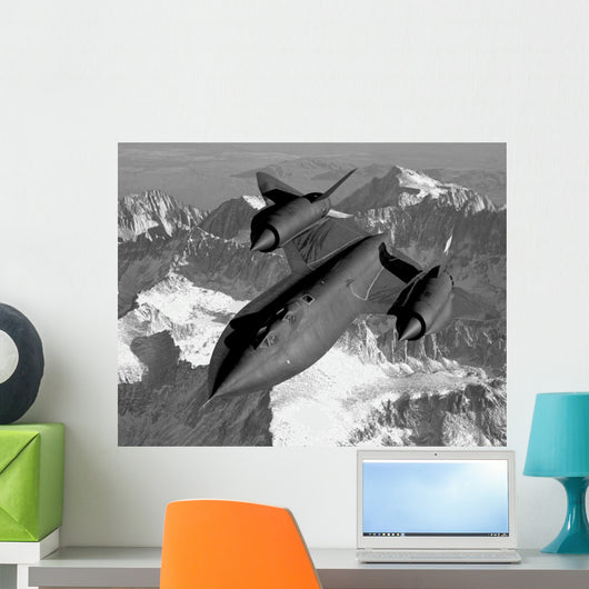 Sr-71b Blackbird Flying across Wall Decal