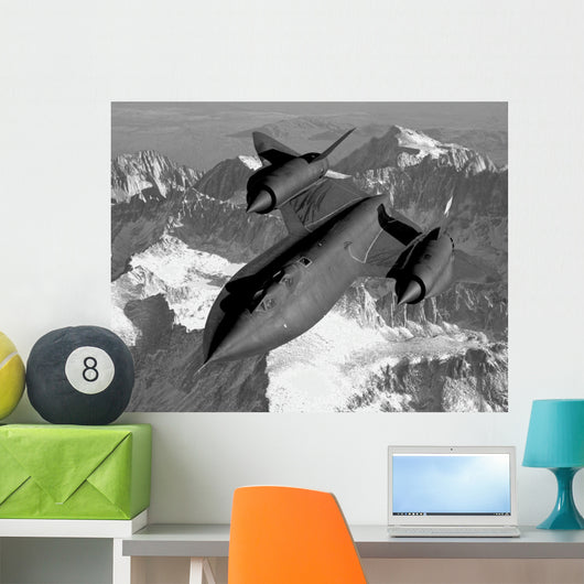 Sr-71b Blackbird Flying across Wall Decal