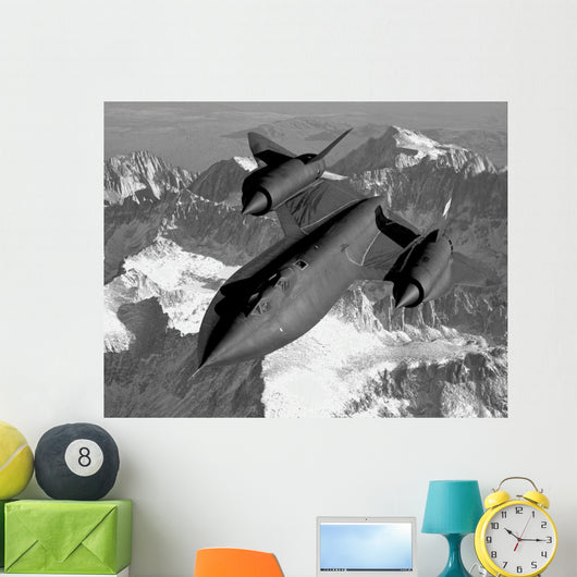 Sr-71b Blackbird Flying across Wall Decal