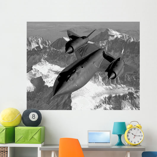 Sr-71b Blackbird Flying across Wall Decal