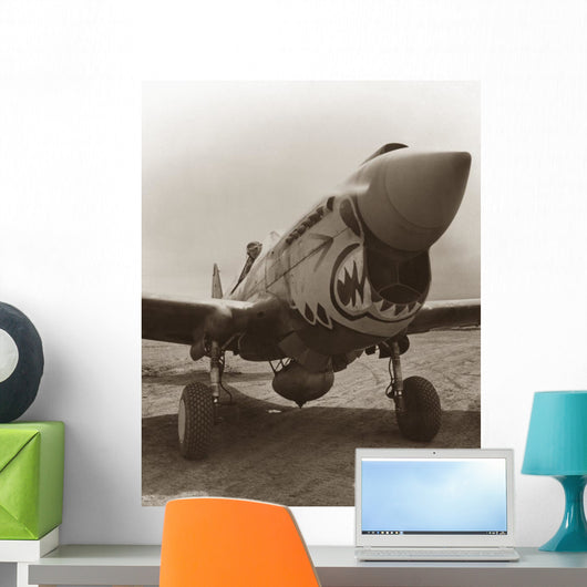Vintage World War II Fighter Plane Wall Decal