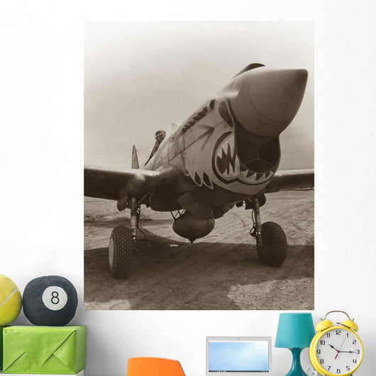 Vintage World War II Fighter Plane Wall Decal