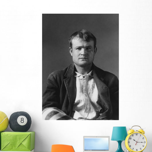 Butch Cassidy Mugshot Taken Wall Decal