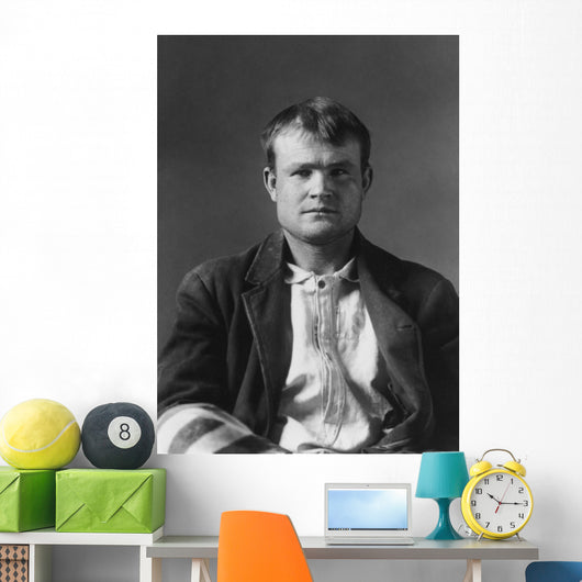 Butch Cassidy Mugshot Taken Wall Decal