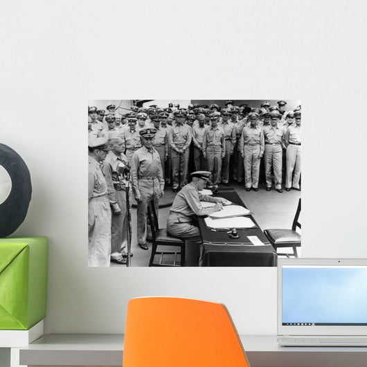 Admiral Chester Nimitz Signing Wall Decal