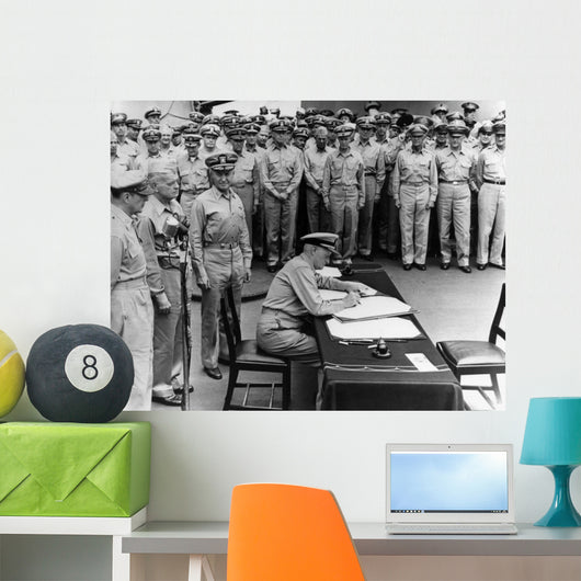 Admiral Chester Nimitz Signing Wall Decal