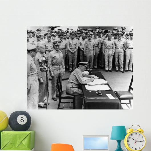 Admiral Chester Nimitz Signing Wall Decal