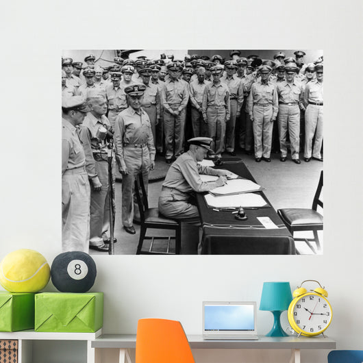 Admiral Chester Nimitz Signing Wall Decal