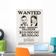 John Dillinger Wanted Poster Wall Decal