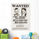 John Dillinger Wanted Poster Wall Decal
