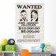 John Dillinger Wanted Poster Wall Decal