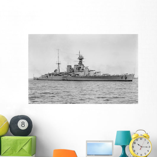 Hms Hood Last Battlecruiser Wall Decal