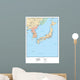 Political Map Japan Wall Decal