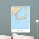Political Map Japan Wall Decal