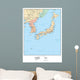 Political Map Japan Wall Decal