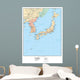 Political Map Japan Wall Decal