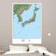 Geography Map Japan Wall Decal