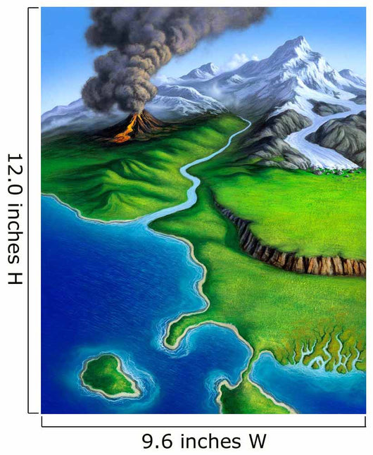 Montage Earth's Features Including Wall Decal Design 1