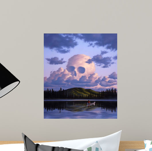 Cloud Formation Depicting Skull Wall Mural
