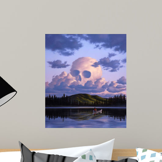 Cloud Formation Depicting Skull Wall Decal Design 2