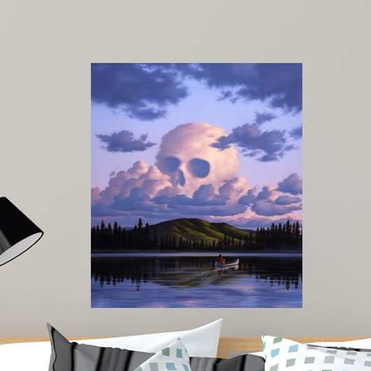 Cloud Formation Depicting Skull Wall Mural