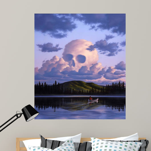 Cloud Formation Depicting Skull Wall Mural