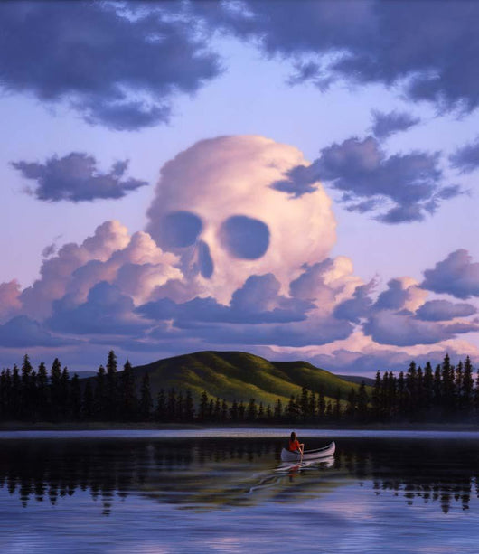 Cloud Formation Depicting Skull Wall Mural